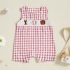 Chloefairy Newborn Baby Boy Girl Baseball Outfit Sleeveless Overalls Romper