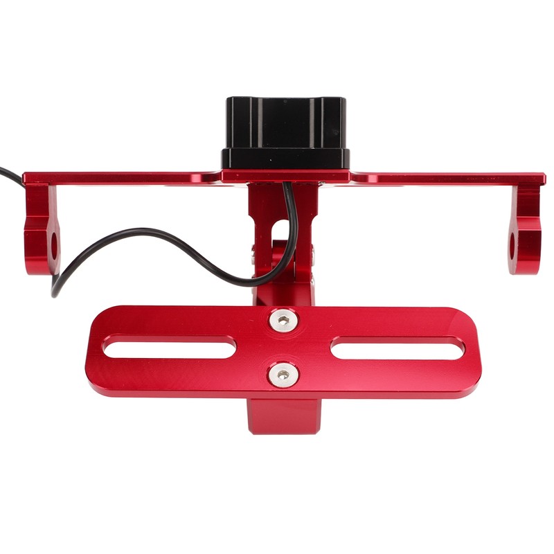 Motorcycle License Plate Mount Adjustable License Plate Holder with Taillight