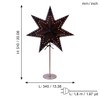 Star Trading Bobo Poinsettia Table Lamp, 3D Paper Star Christmas