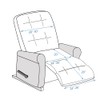 STONECREST Recliner Chair Cover, Faux Fur Slipcover, Stay in Place