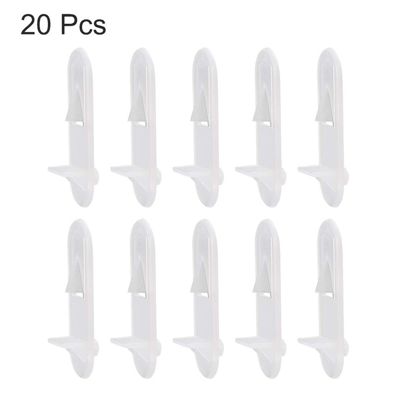sourcing map Plastic Shelf Support Pegs 20pcs 7mm Locking Shelf