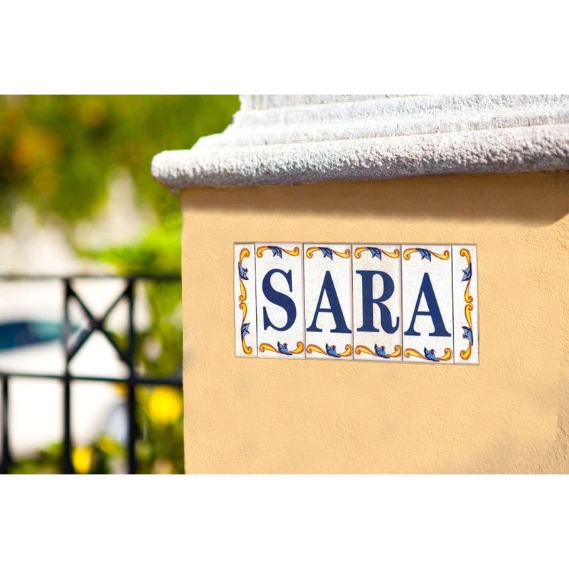 TORO DEL Oro House Numbers and Letters Tile Ceramic Calca
