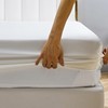 YASMENG Fitted Sheet 200 x 200 cm Satin White Plain