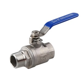 YanTone Ball Valve 3/4", Stainless Steel 304 Water Valve Shut Off Valves for Oil and Gas, Male X Female NPT Thread (3/4 inch, 1 pack)