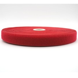 DOJA Barcelona Red 25 m x 25 mm Industrial Nylon Velcro Tape for Sewing Strong for Backpacks, Jackets, Shoes & Clothing