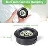 WWHAKO 4-Pack Mini Hygrometer Thermometer Indoor Outdoor Round Humidity Meter,