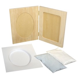 RAYHER Casting Kit with Photo Frame, 30 x 20 cm Frame with 2 Areas for Casts 10 cm x 15 cm - 36001000