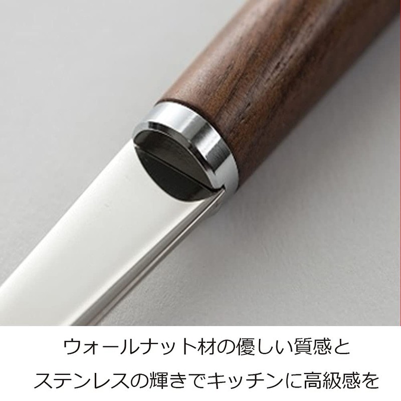 SUNCRAFT Corkscrew Can Opener, Made in Japan, Woody Time Natural