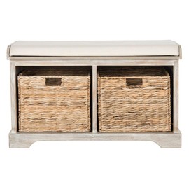 Safavieh American Homes Collection Freddy Brown Wicker Storage Bench