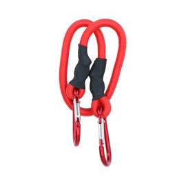 24” 60cm Bungee Rope with Carabiner Clips Cords Elastic Tie Down Fasteners 2pc