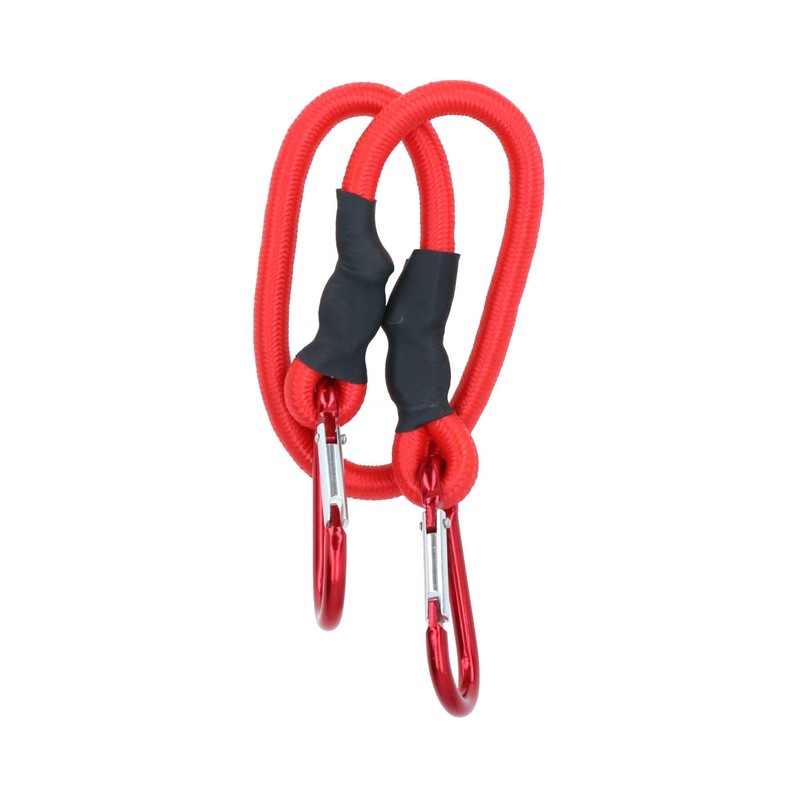 24” 60cm Bungee Rope with Carabiner Clips Cords Elastic Tie
