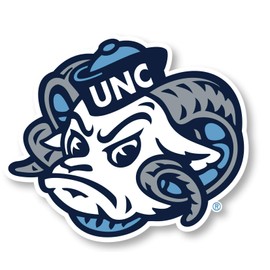 UNC Tar Heels 4 Inch Vinyl Mascot Decal Sticker Officially Licensed Collegiate Product