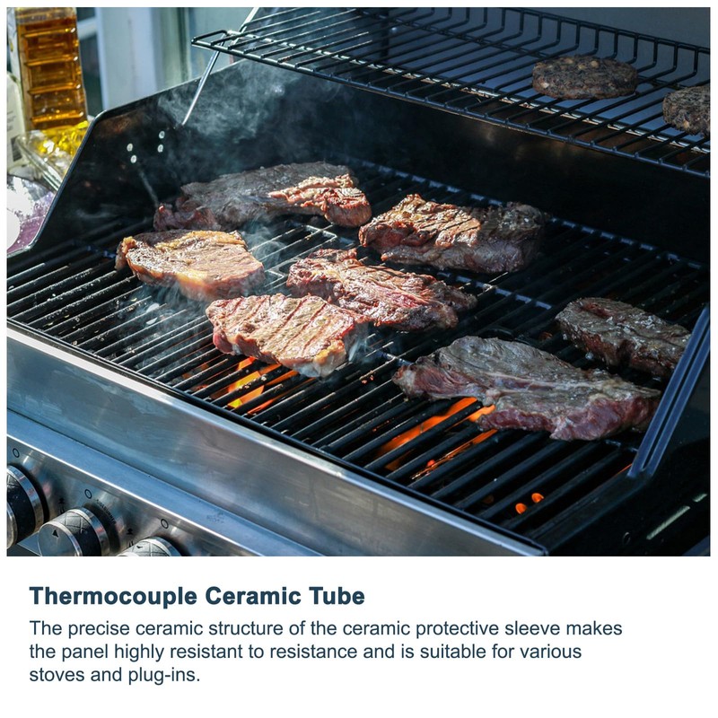 sourcing map 10pcs Ceramic Tube Insulated Electronic Wire Bundle Protection