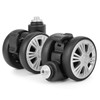 Ech.Apr 2 Pcs Luggage Suitcase Wheels Replacement with Brake, Travel