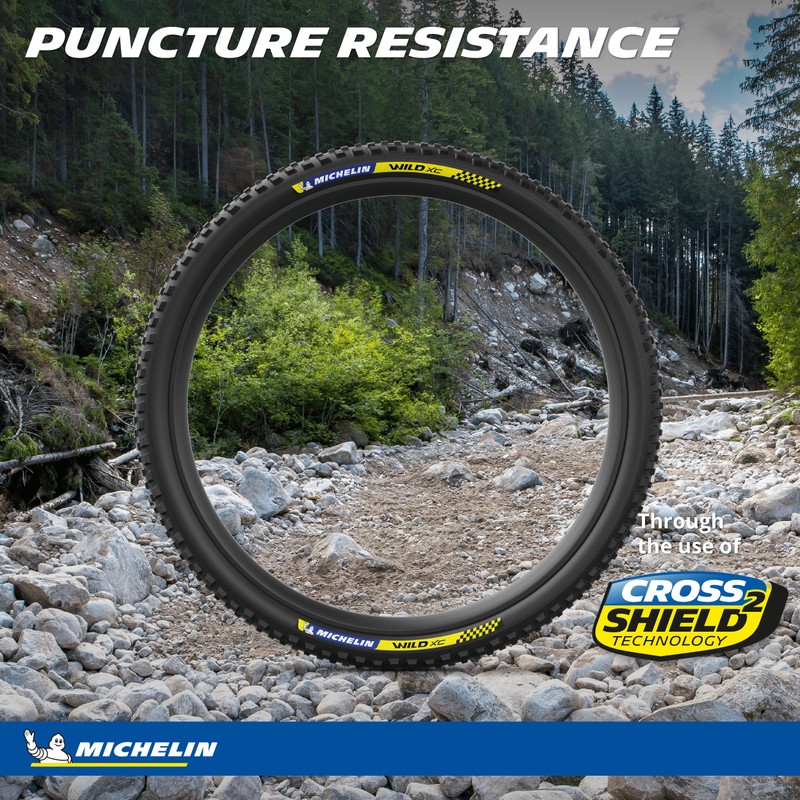 MICHELIN TYRE WILD XC RACING LINE 29x2.25 TS TLR, Black