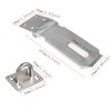 BuxiuGK Stainless Steel Padlock Hasp 4 Inches,Heavy Duty Hasp and