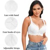 YAEHOL Push Up Lace Bra for Women Underwire Plus Size