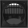 HVAC OV 6 Inch Black ABS Plastic Exhaust Dryer Vent