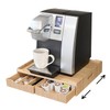 Mobilevision Bamboo Drawer & Large Sliding Tray for K-Cup &