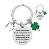 UTEFIF Key Fob, Small Lucky Charm, Key Ring, Inspirational Clover