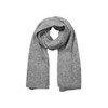 SELECTED FEMME Female Ribbed Scarf, Medium Grey Melange