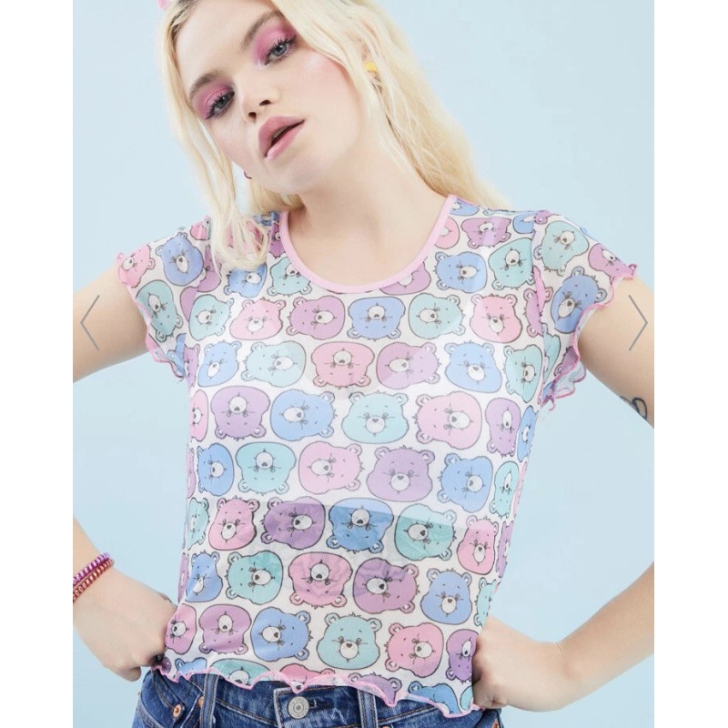 Mesh Care Bears Mesh Tee L