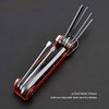 Edward Tools Folding Allen Wrench Set with Phillips and Flathead