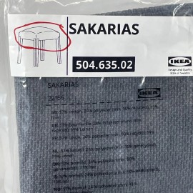 IKEA SAKARIAS Cover Sporda Dark Gray Sakarias Stool Slipcover 504.635.02