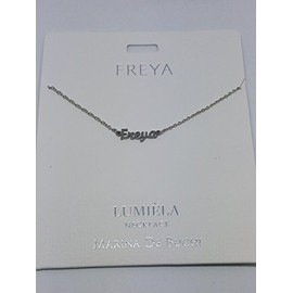 FREYA Named Lumeila Necklace Marina De Buchi Silver Colour Presented By Sterling Effectz