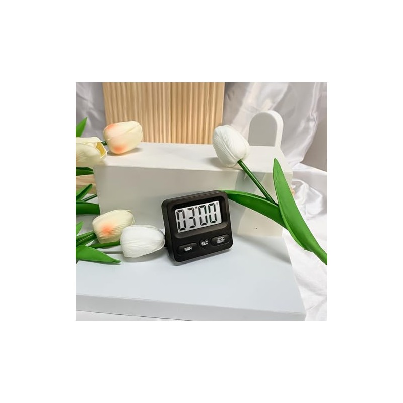 Kitchen Timer with Large LCD Display, Digital Kitchen Timer for