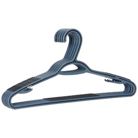 Domopak Living 8001410073693 Grey, 0.8 x 14 x 21.5 cm Set of 5 Clothes Hangers Plastic