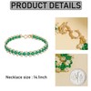 Firstmeet Gorgeous Handmade Glass Beads Choker Necklace Vintage Bohemian Court-style
