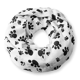 Soul-Cats Light Paw Scarf Scarf Grey White Pink Black, White