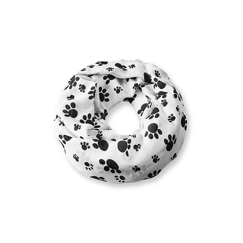 Soul-Cats Light Paw Scarf Scarf Grey White Pink Black, White