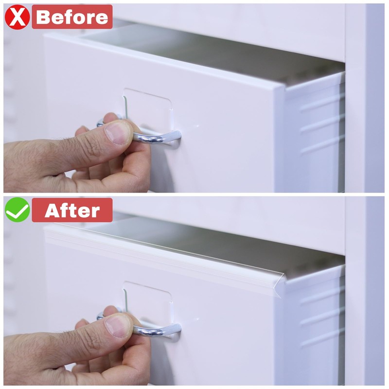 Chunful 36'' 6 Pack Cabinet Door Protector 3/4 '' Clear