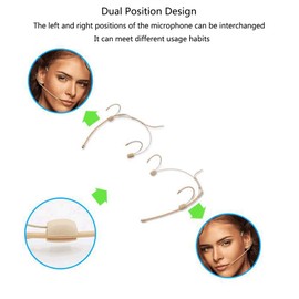 XIAOKOA Wireless Microphone System, Super Light 2.4G, 160ft Range, 2 in 1 Headset and Handheld, for Voice Amplifier, PA System