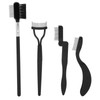 4 Pieces Folding Eyebrow Comb Eyelash Separator Grooming Brush Portable