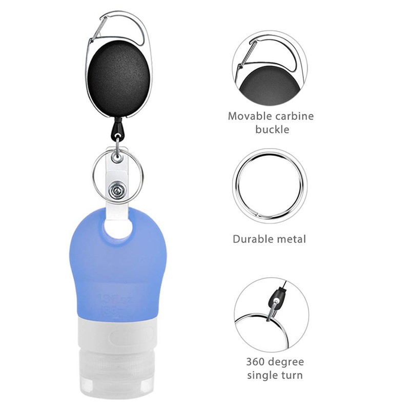 3Pcs Portable Hand Sanitizer Dispenser Travel Bottles Empty Bottles for