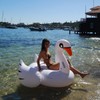 Original Luxe Ride-On Float Swan | The Resort White on