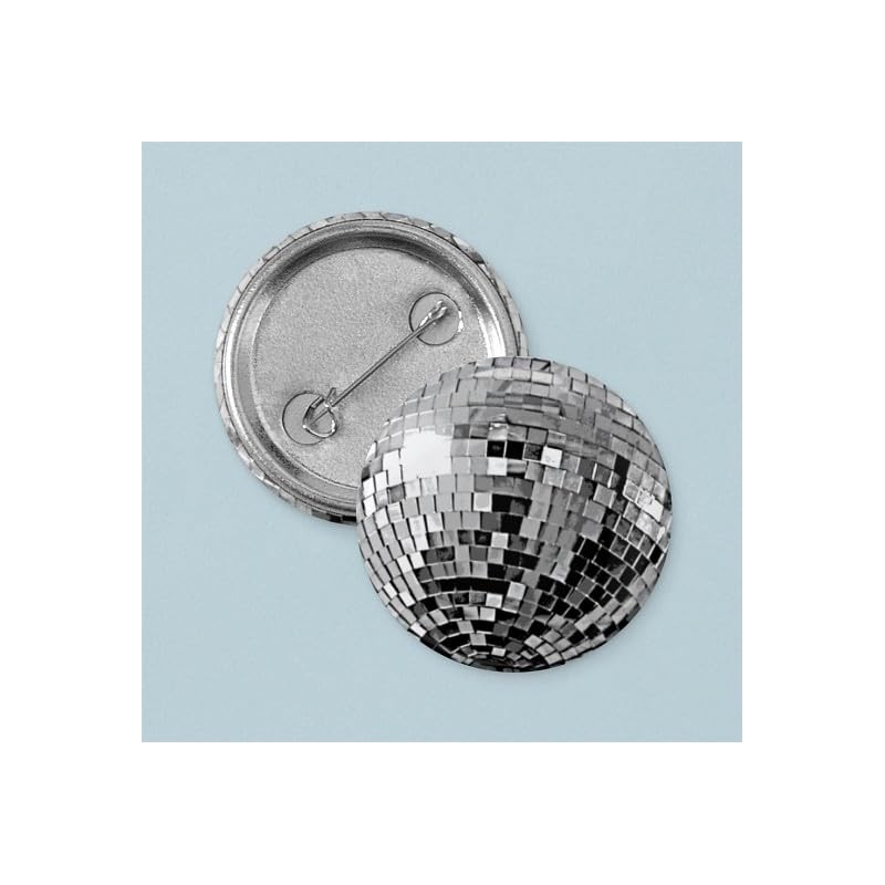 CafePress Shiny Disco Mirror Ball 1" Round Mini Button Pin