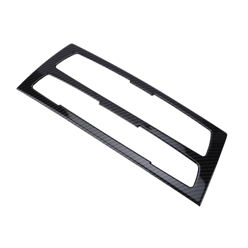 Air Conditioning Button Frame Carbon Fiber Texture Panel Trim Replacement