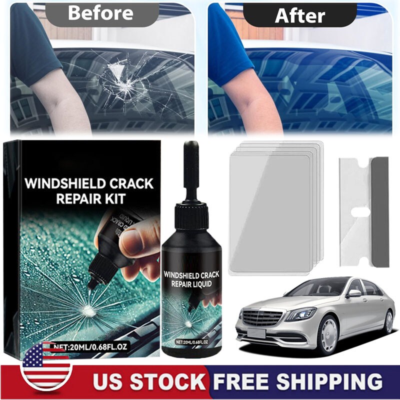 Automotive Glass Repair Kit Fluid Fix Car Windshield Resin Chip
