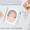 OSLYSOF Boho Rainbow Teacher Spiral Notebook, Teacher Appreciation Gifts Journal