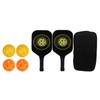 Pickleball Raquette Set 2 Rackets 4 Balls Lightweight Carbon Fiber