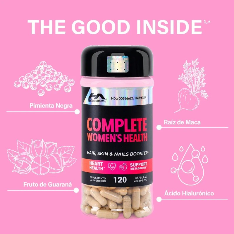 Multivitamínico De Mujer Vitaminas Mujer 120 Cápsulas Ha®