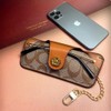 AooCare Eyeglass Case, Leather, Eyeglass Case, Glasses Case, Antique, Slim,