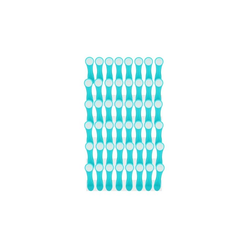 trendfinding 48 Softgrip Softtouch Clothes Pegs (Turquoise)