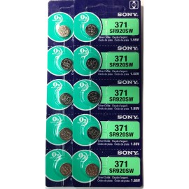 Sony 10PK 371 SONY 1.55V SILVER OXIDE (GREAT EXP 12/31) SR920SW SR69 FREE SHIP&TRAK