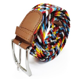Glamexx24 Unisex Elastic Fabric Belt Braided Stretch Belt Elastic Belt for Men and Women - 115cm