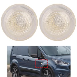 9T1Z13K376 Side Fender Marker Repeater Light Housings Fit for 2010-2021 Ford Transit Connect, Clear Lens Side Marker Turn Signal Light 9T1Z13K376A
